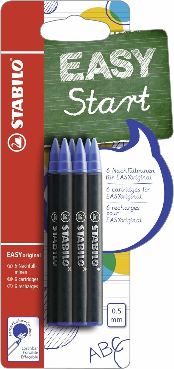 STABILO Easy cartouche bleue